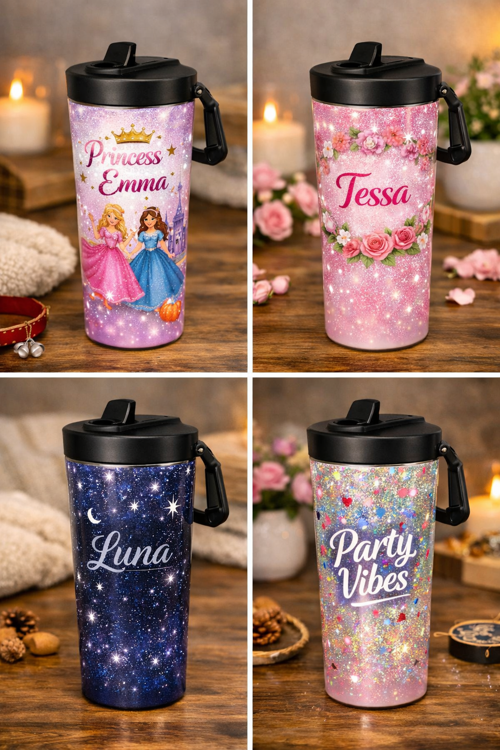 Gepersonaliseerde RVS Tumbler met tuit - Afbeelding 2