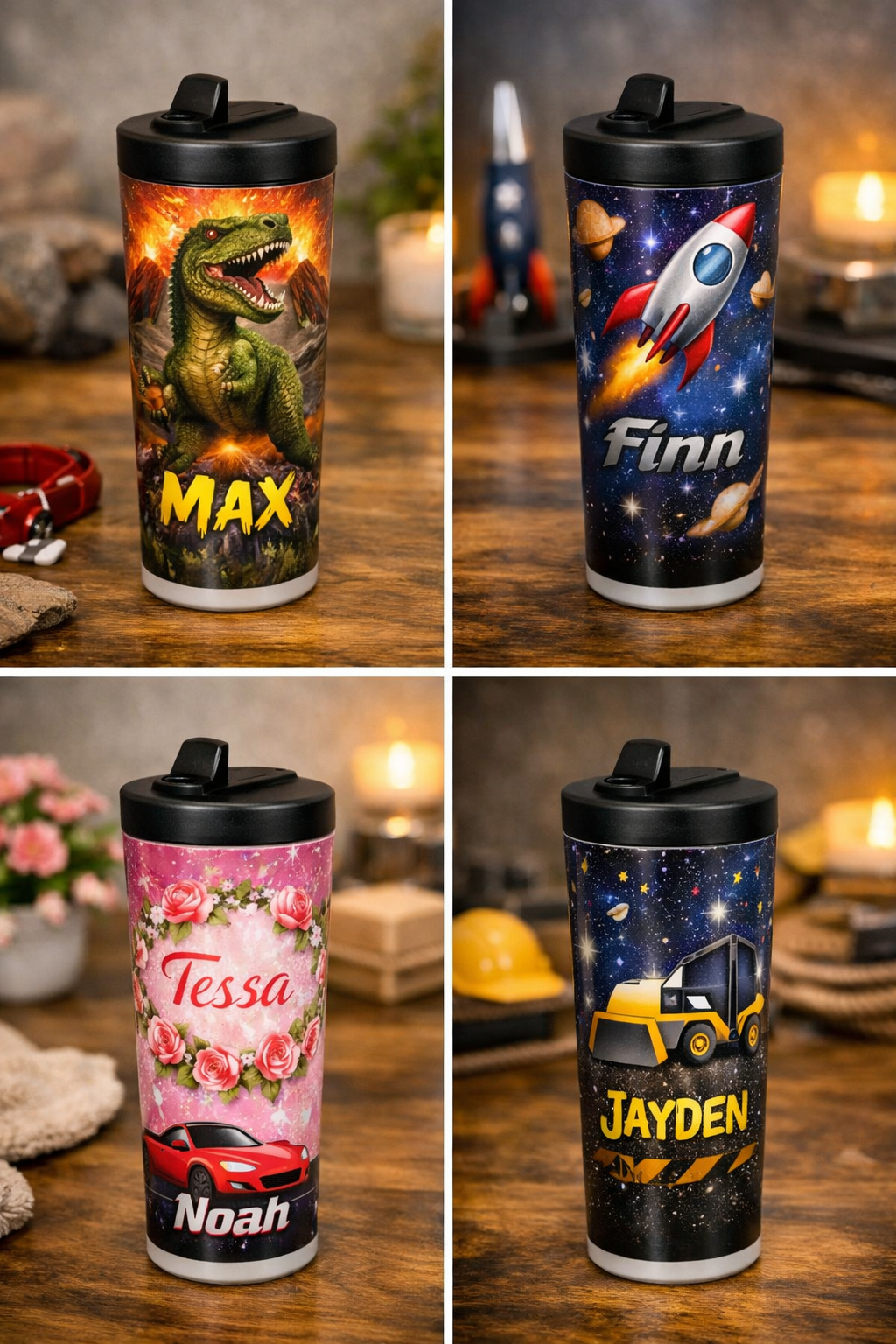 Gepersonaliseerde RVS Tumbler met tuit - Afbeelding 3