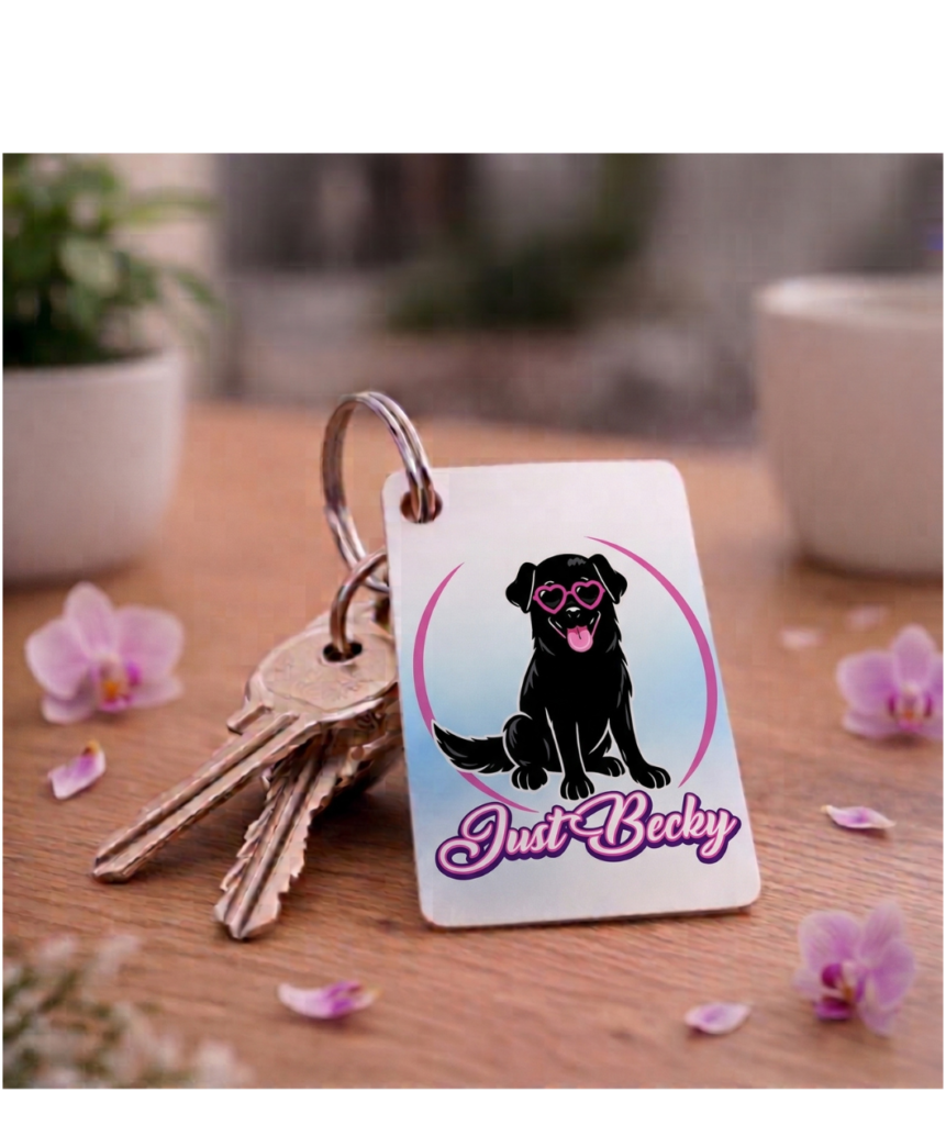 gepersonaliseerde bedrukte sleutelhanger rozenburg logo