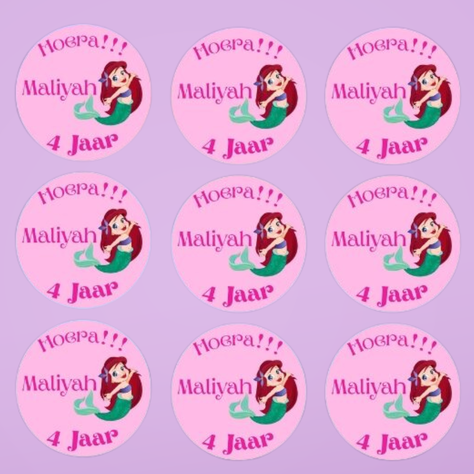 Gepersonaliseerde stickerset (17,15×23,47 cm) - Afbeelding 2