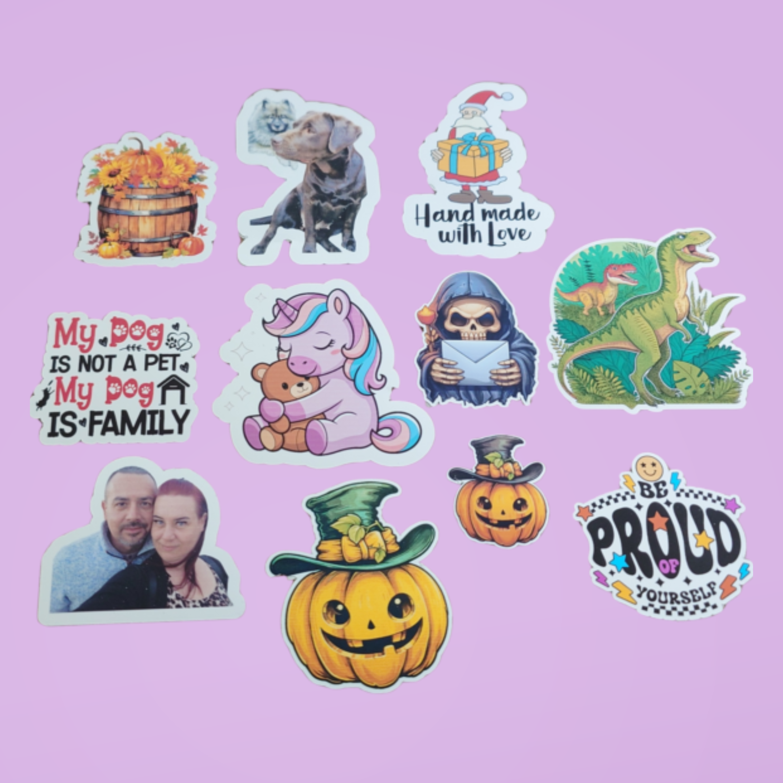 Gepersonaliseerde stickerset (17,15×23,47 cm) - Afbeelding 3