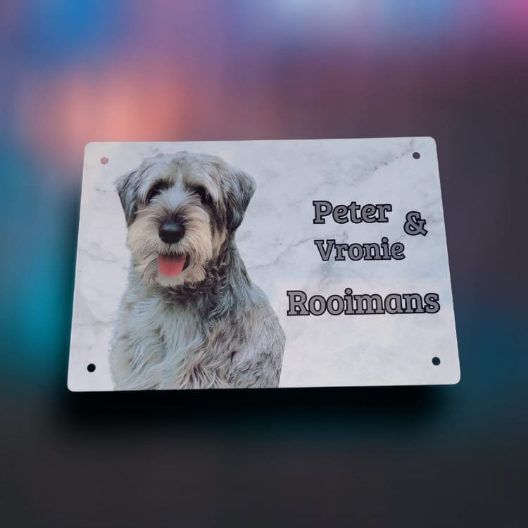 Gepersonaliseerd metalen bord (25cm bij 18cm) - Afbeelding 7