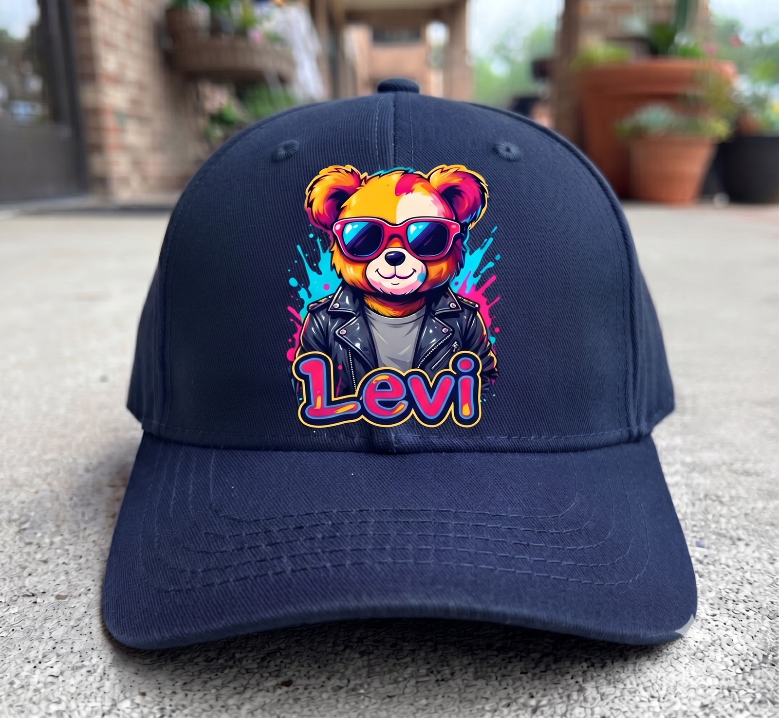 gepersonaliseerde pet dtf rozenburg marine blauw