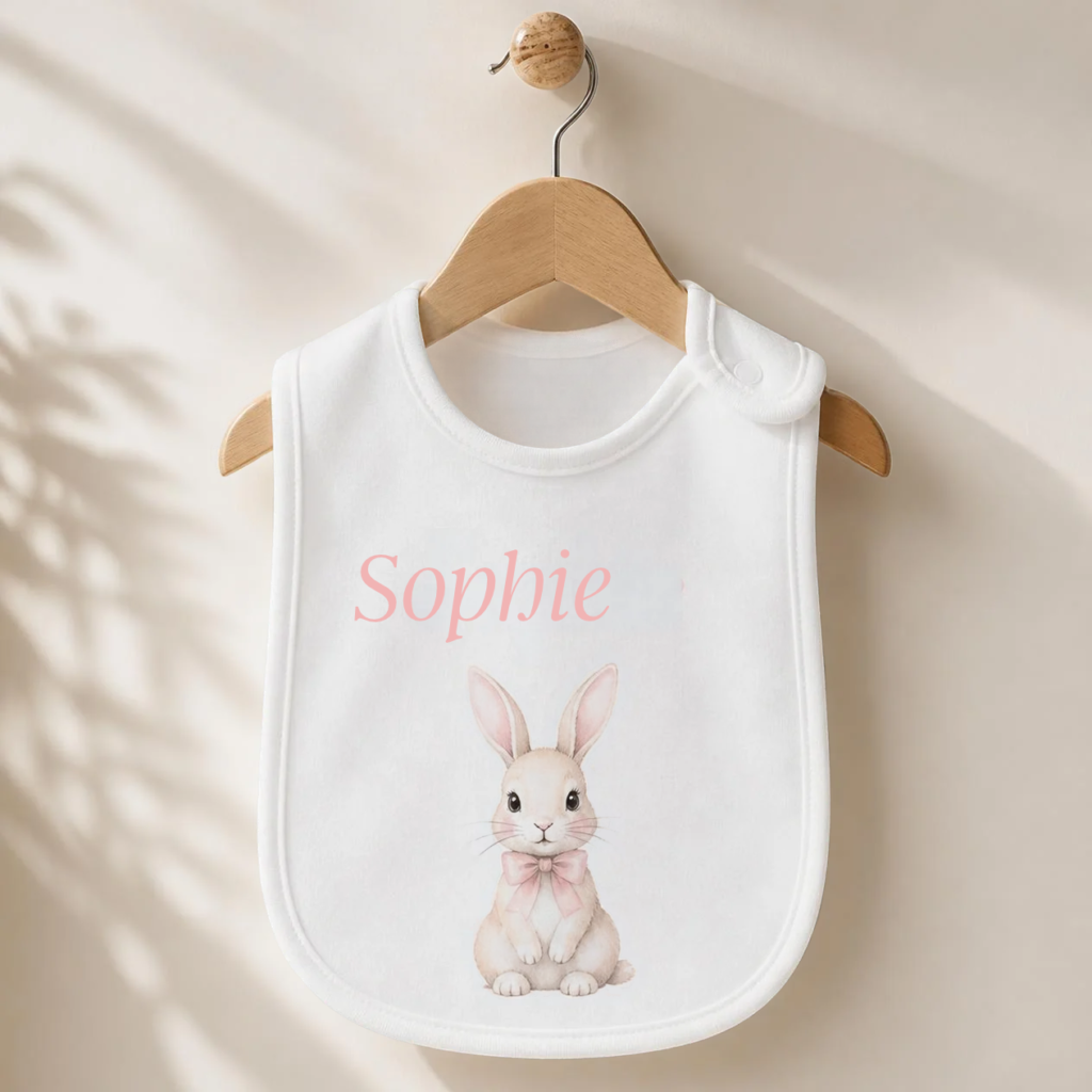 Personalised baby bib with name